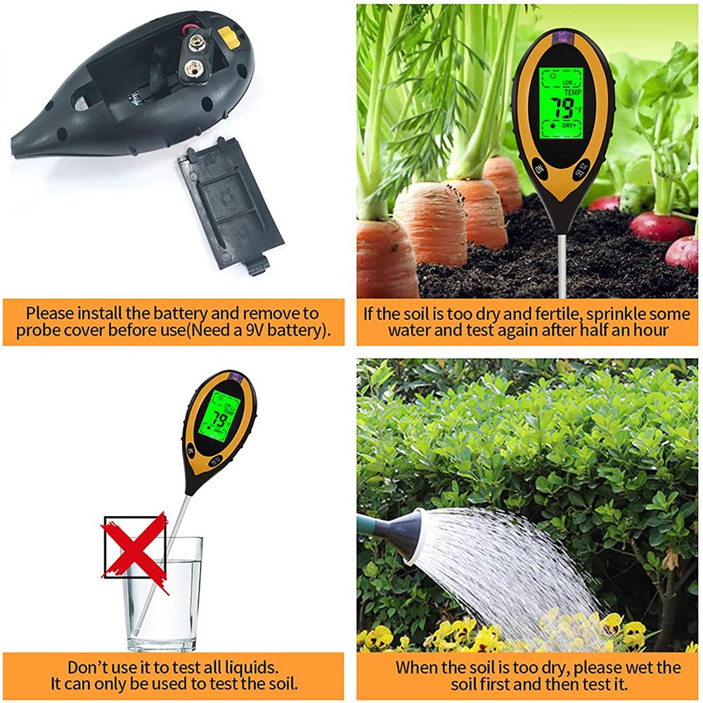 4-in-1 Soil Moisture Meter