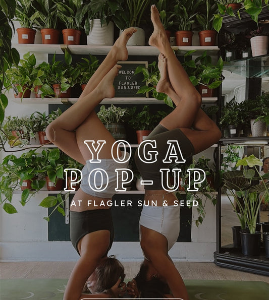 Yoga Pop-up in our Beachfront Secret Garden