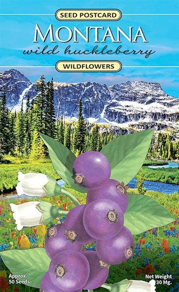 Montana Wild Huckleberry Wildflower Seed Packet
