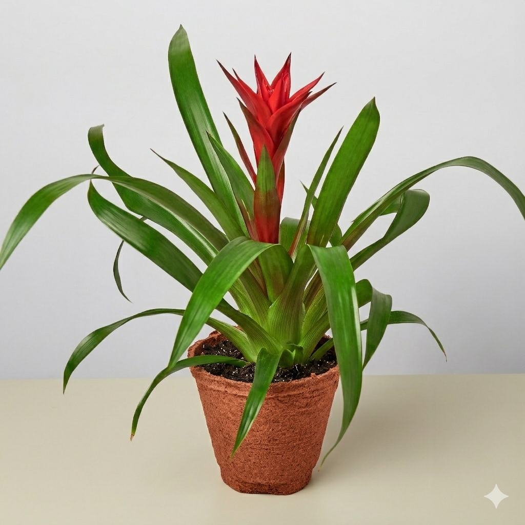 Guzmania Bromeliad 'Red' potted plant