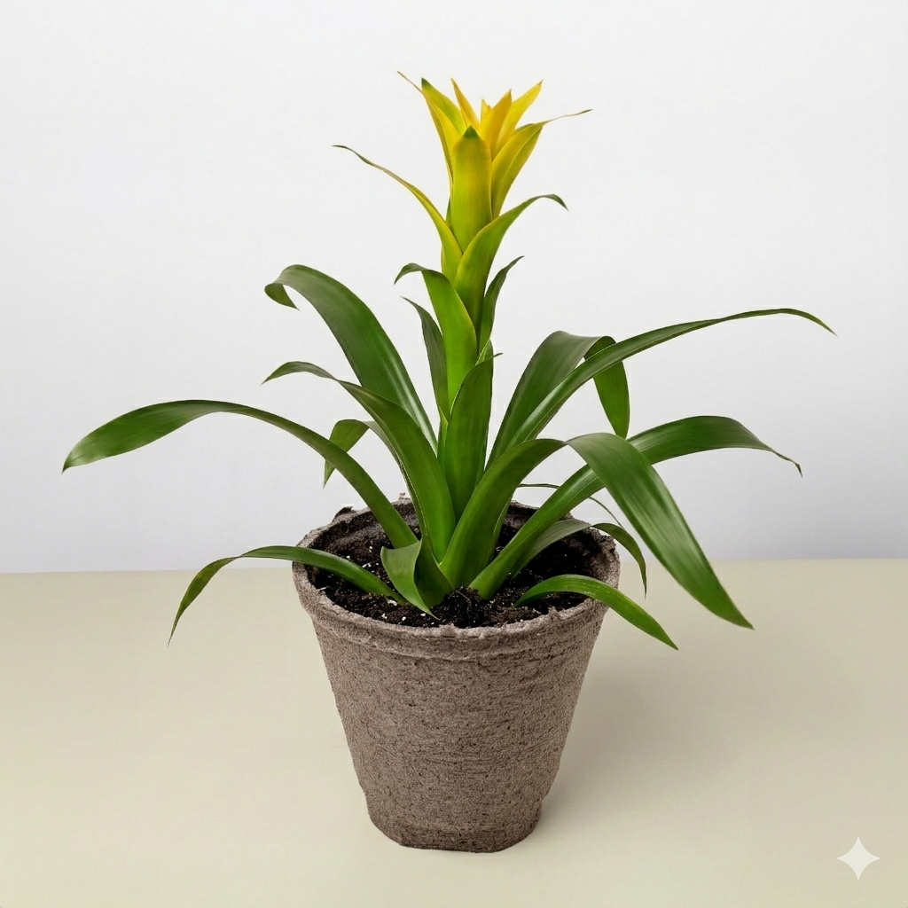 Guzmania Bromeliad 'Yellow' potted plant