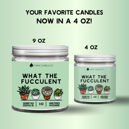 What The Fucculent Essential Oil Candle